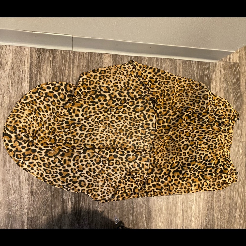 High Low cheetah skirt